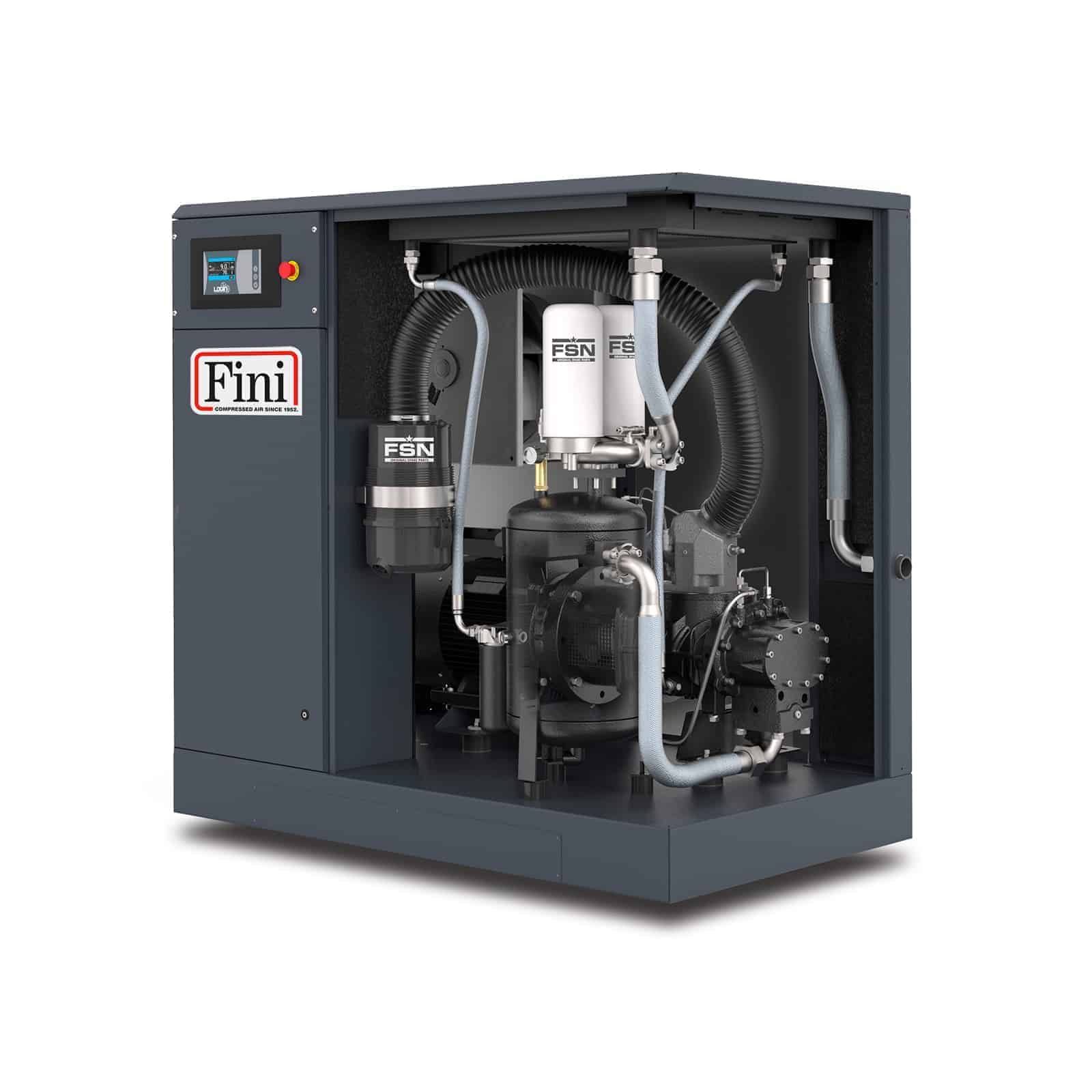 Screw Compressor With Direct Drive Transmission And Permanent Magnet