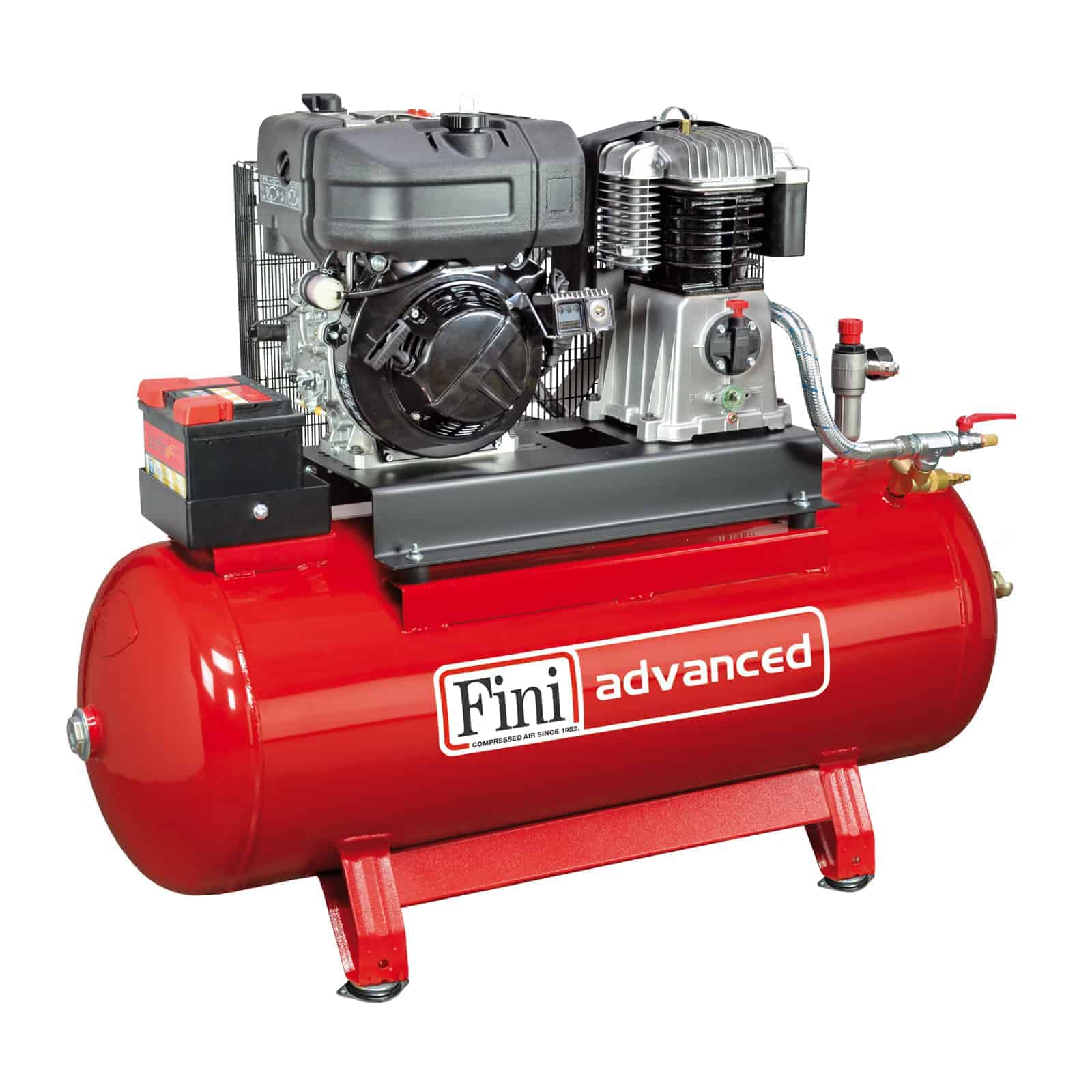 BK119-270F-11 Diesel Motocompressore professionale diesel, per ambienti di lavoro senza elettricità.
