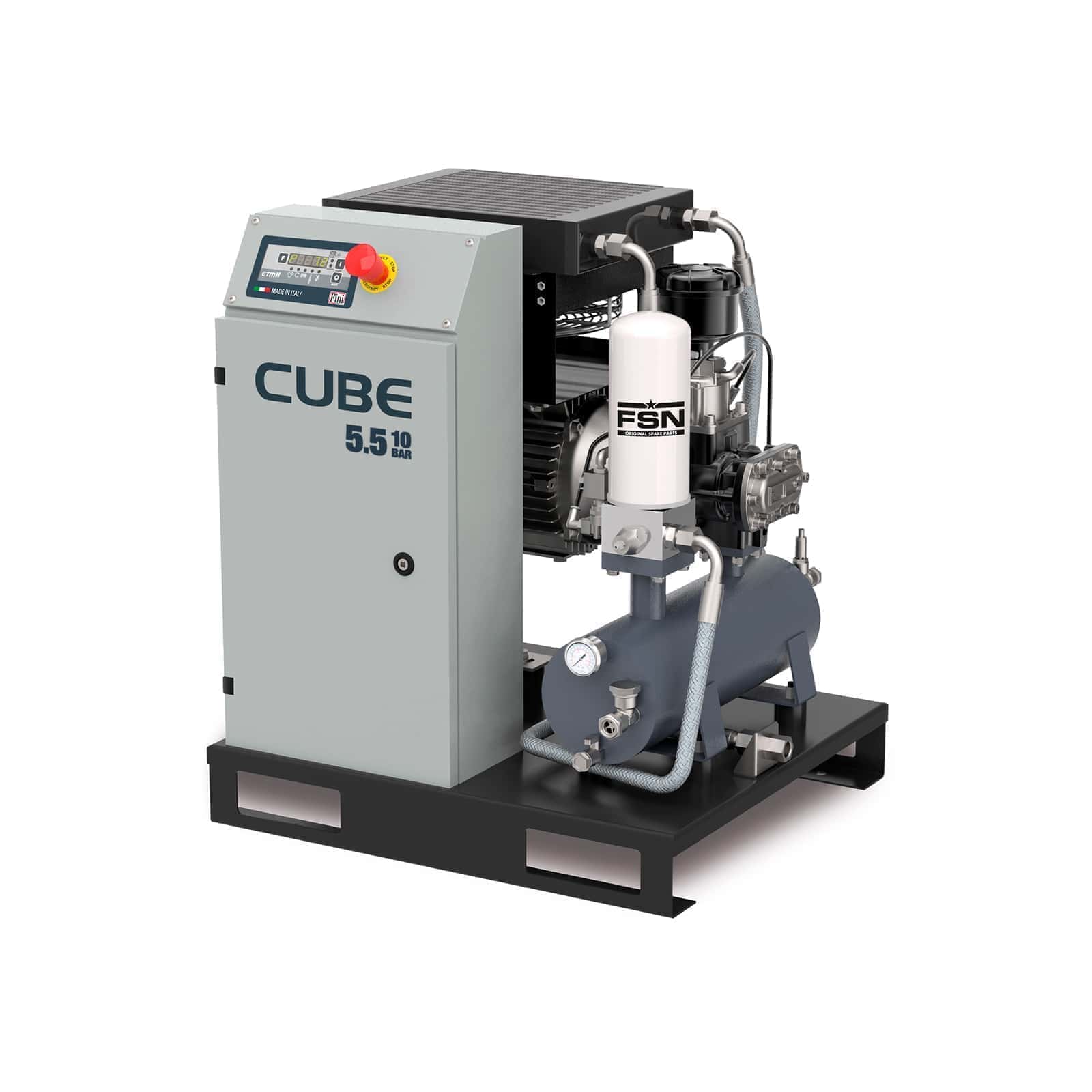 CUBE 4.0-10-270 Compact, direct drive transmission screw compressor, complete with tank. altre applicazioni