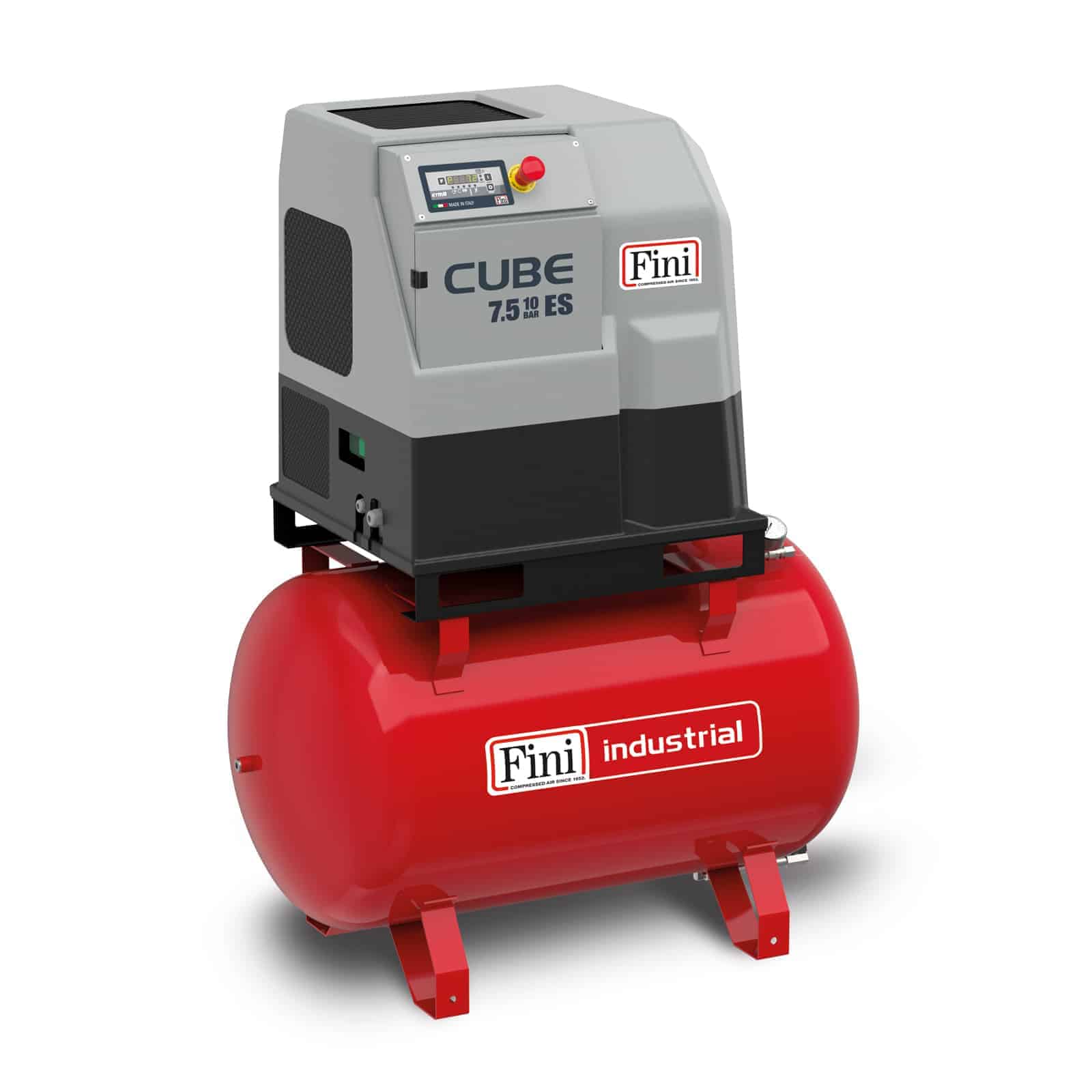 CUBE 7.5-10-270 ES Compact, direct drive transmission screw compressor, complete with tank.