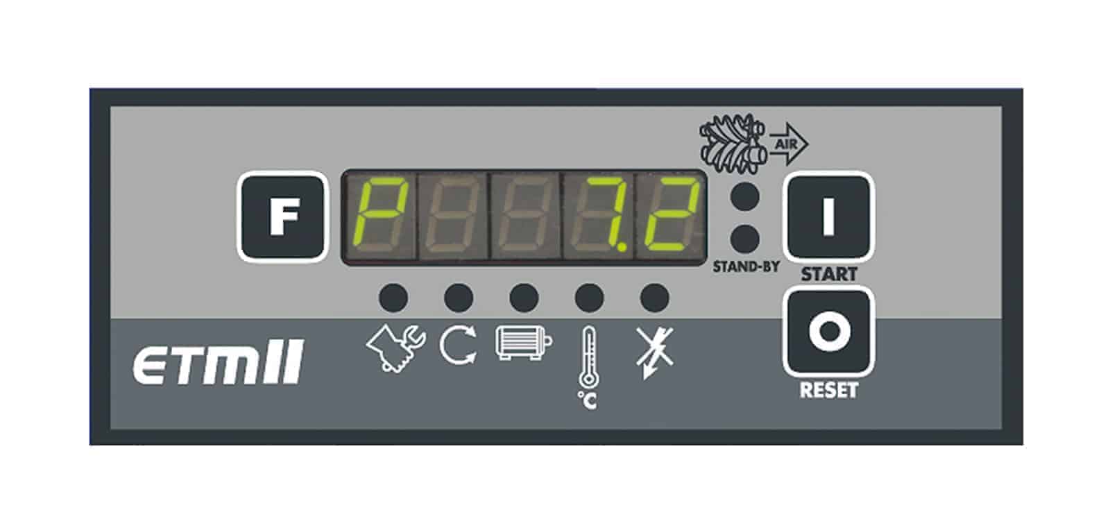 PLUS 11-13-270 Compressore a vite con trasmissione a cinghia, completo di serbatoio. dettaglio