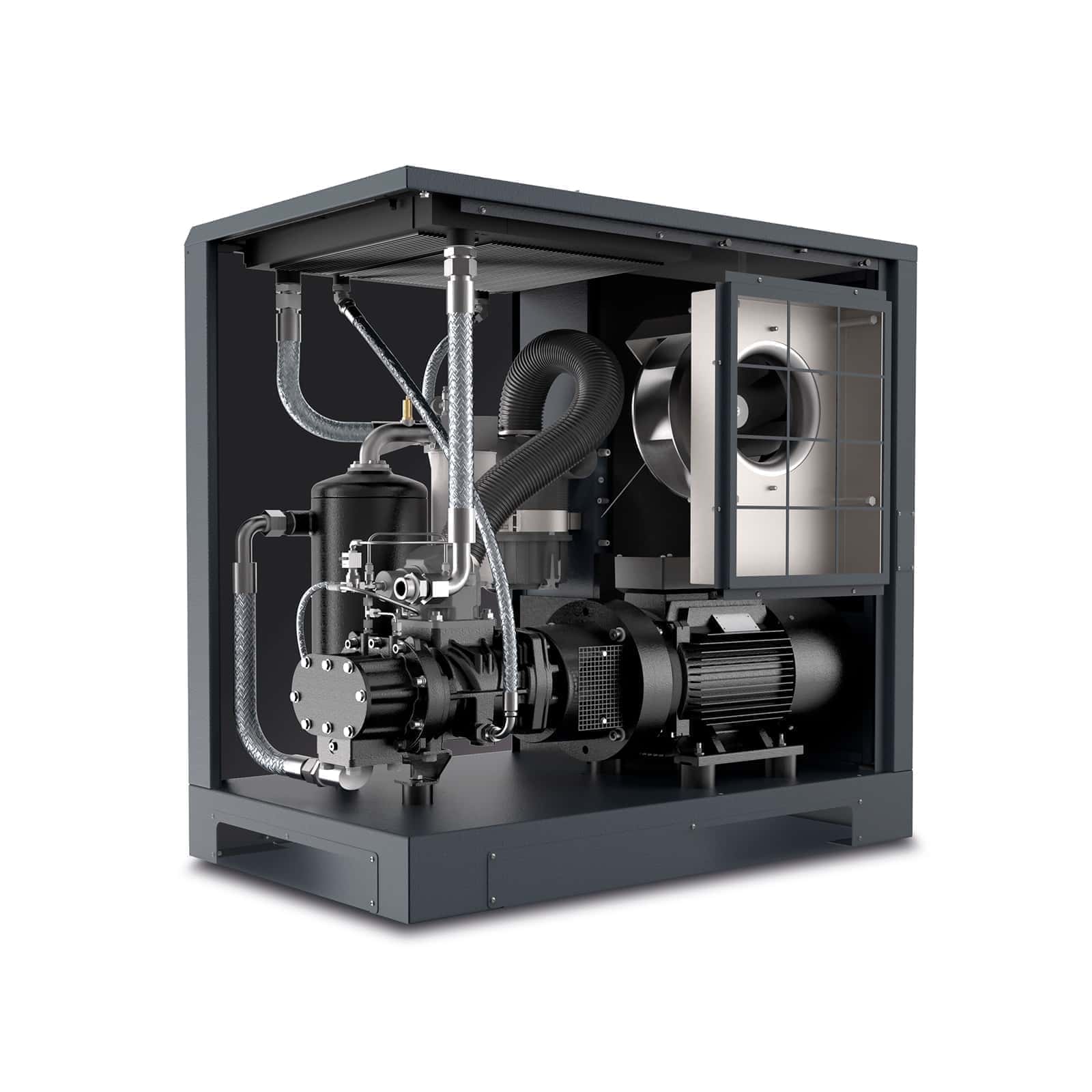 K-MAX 18.5-13 VS PM Compressore a vite con trasmissione diretta e motore a magneti permanenti con inverter. altre applicazioni