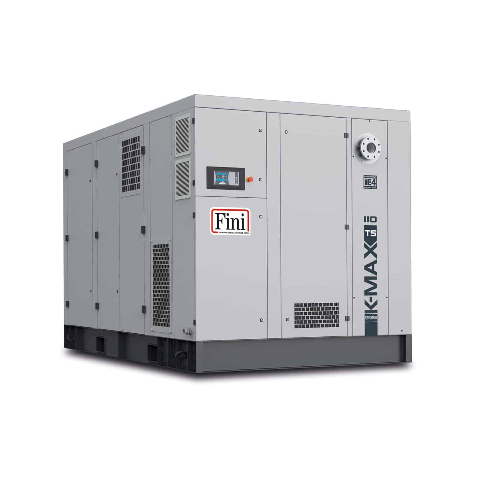 K-MAX TS 110-10 VS Compressore a vite bistadio ad alta efficienza, con trasmissione diretta e con inverter.