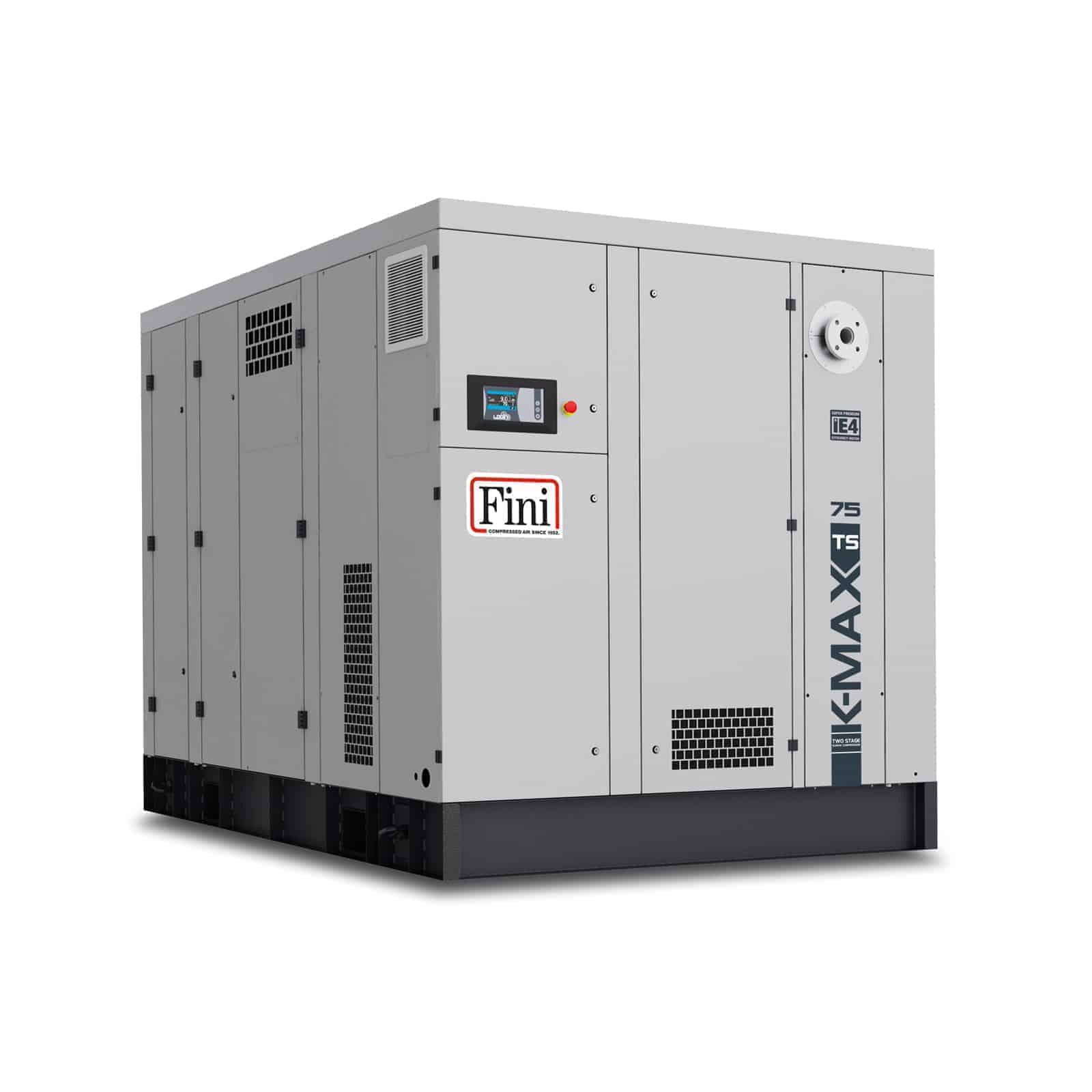 K-MAX TS 75-10 VS Compressore ad alta efficienza con gruppo vite bistadio, con trasmissione diretta e con inverter.
