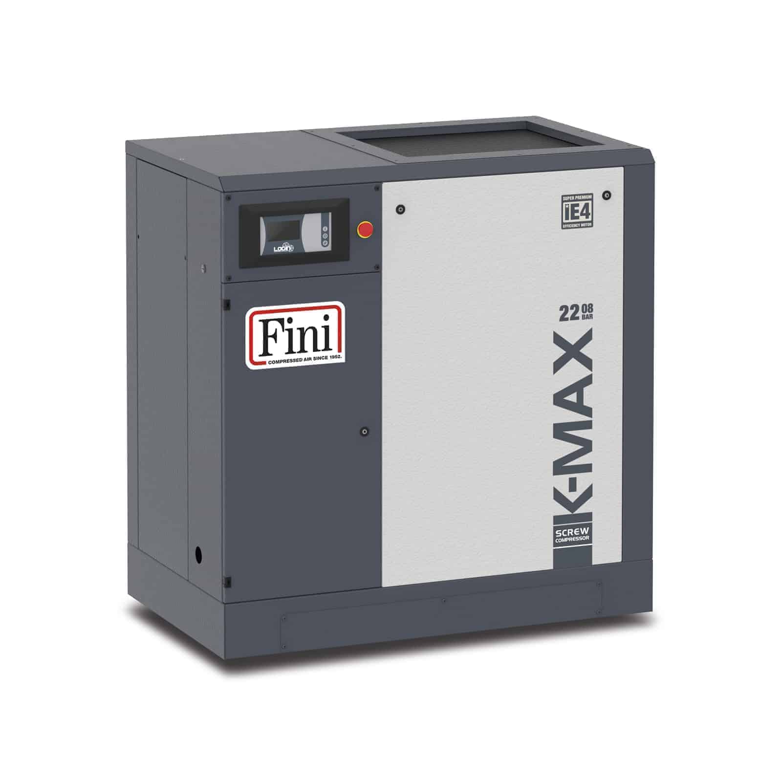 K-MAX 22-08 Compressore a vite ad alta efficienza, con trasmissione diretta.
