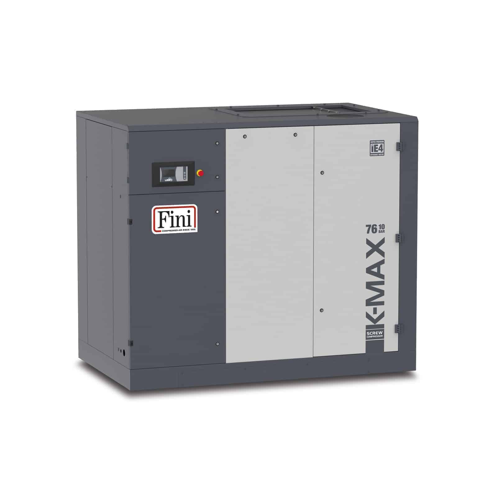 K-MAX 76-10 Compressore a vite ad alta efficienza, con trasmissione diretta.