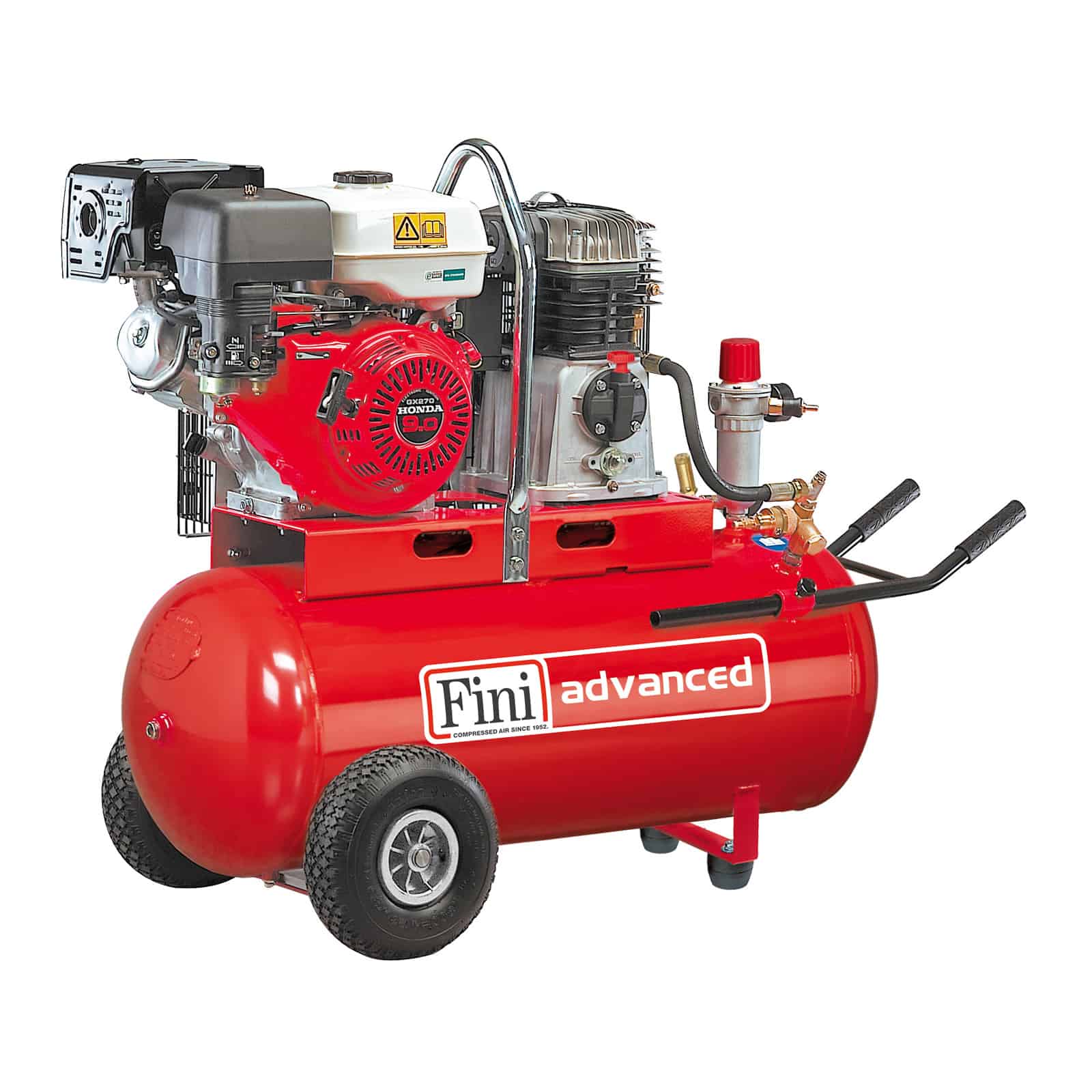 BK119-100-9S Honda A.P. E.Start Motocompressore professionale a benzina con motore Honda con accensione elettrica.