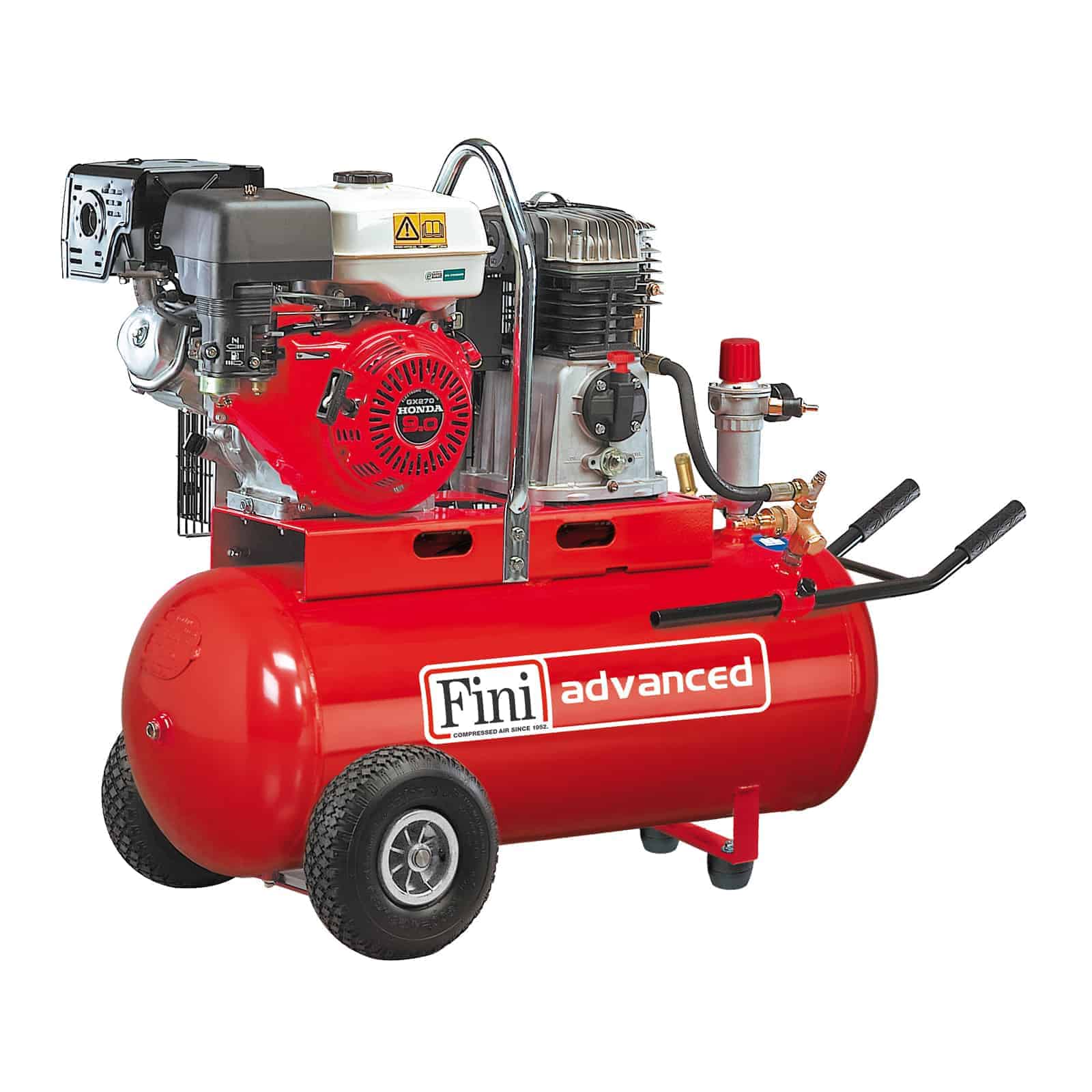 MK103-100-5,5S Honda Motocompressore professionale a benzina con motore Honda, per ambienti di lavoro senza elettricità.