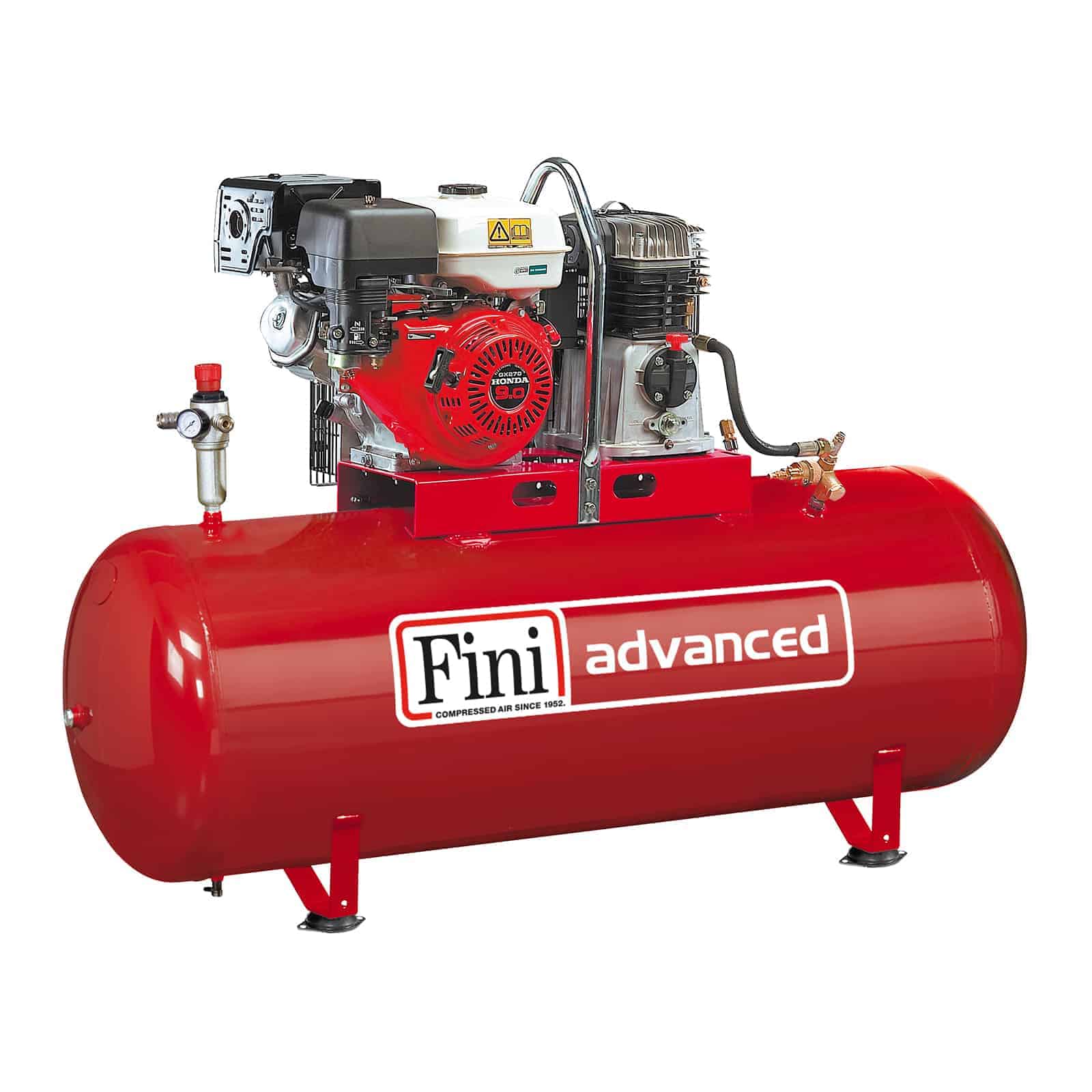 MK113-200F-9S Honda Professional petrol motor-compressor with Honda engine, for working environments without electricity.