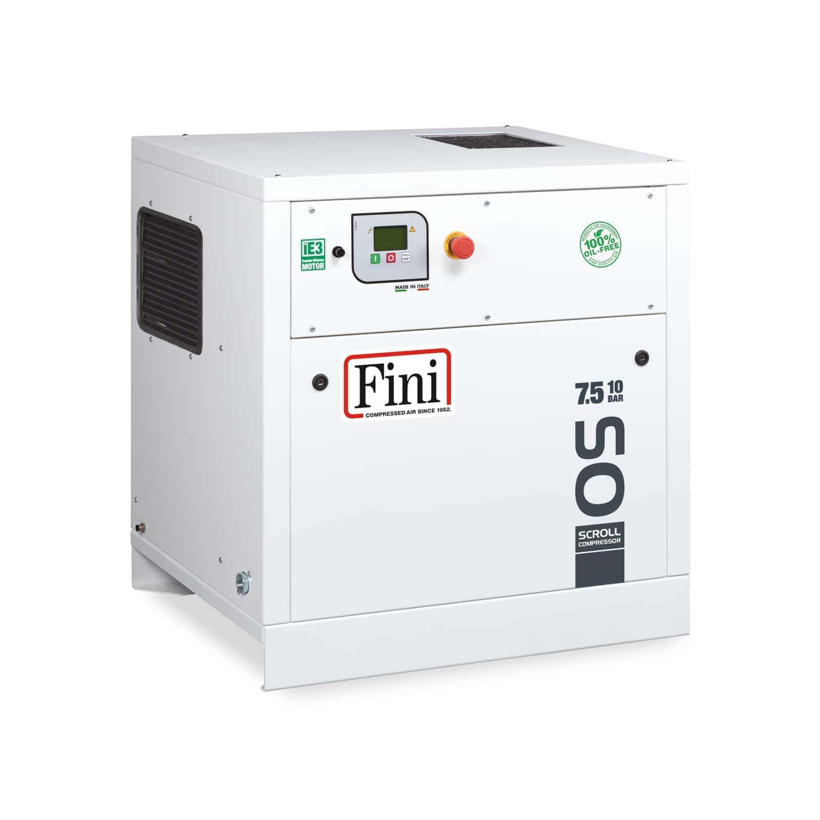 OS 7.5-10 Compressore senza olio con tecnologia a spirale Scroll.
