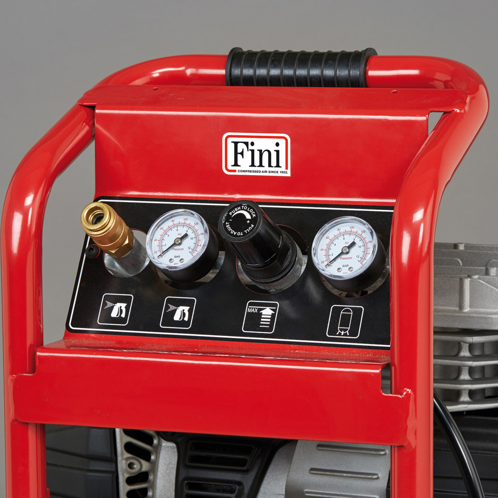 Pioneer 244 Quiet oilless compressor, ideal for all applications requiring low noise emissions. dettaglio