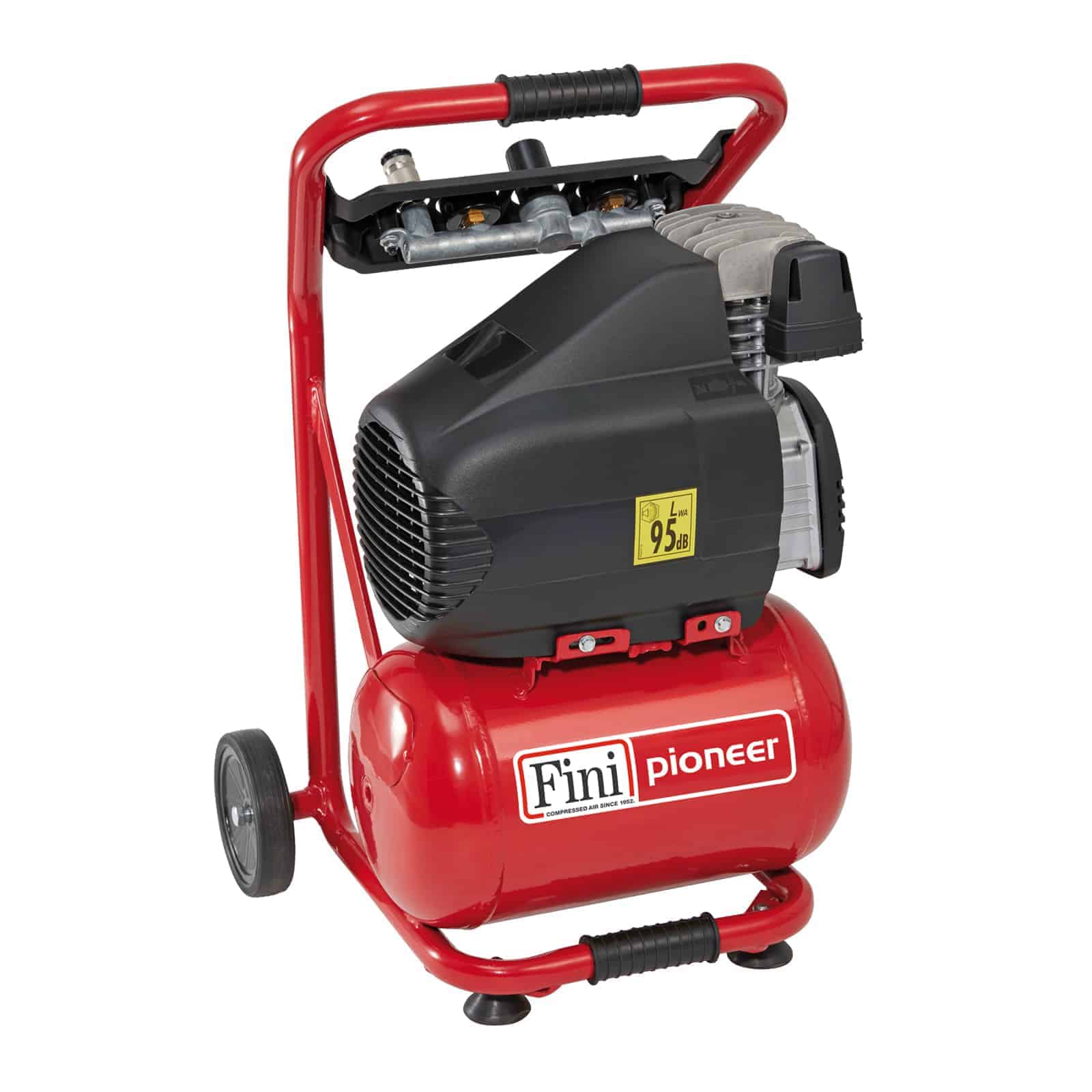 Pioneer OL 232 Compressore coassiale oilless, versatile e semplice da utilizzare e trasportare.