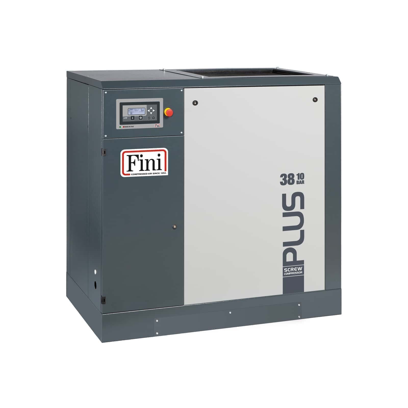 PLUS 38-13 Compressore a vite con trasmissione a cinghia.
