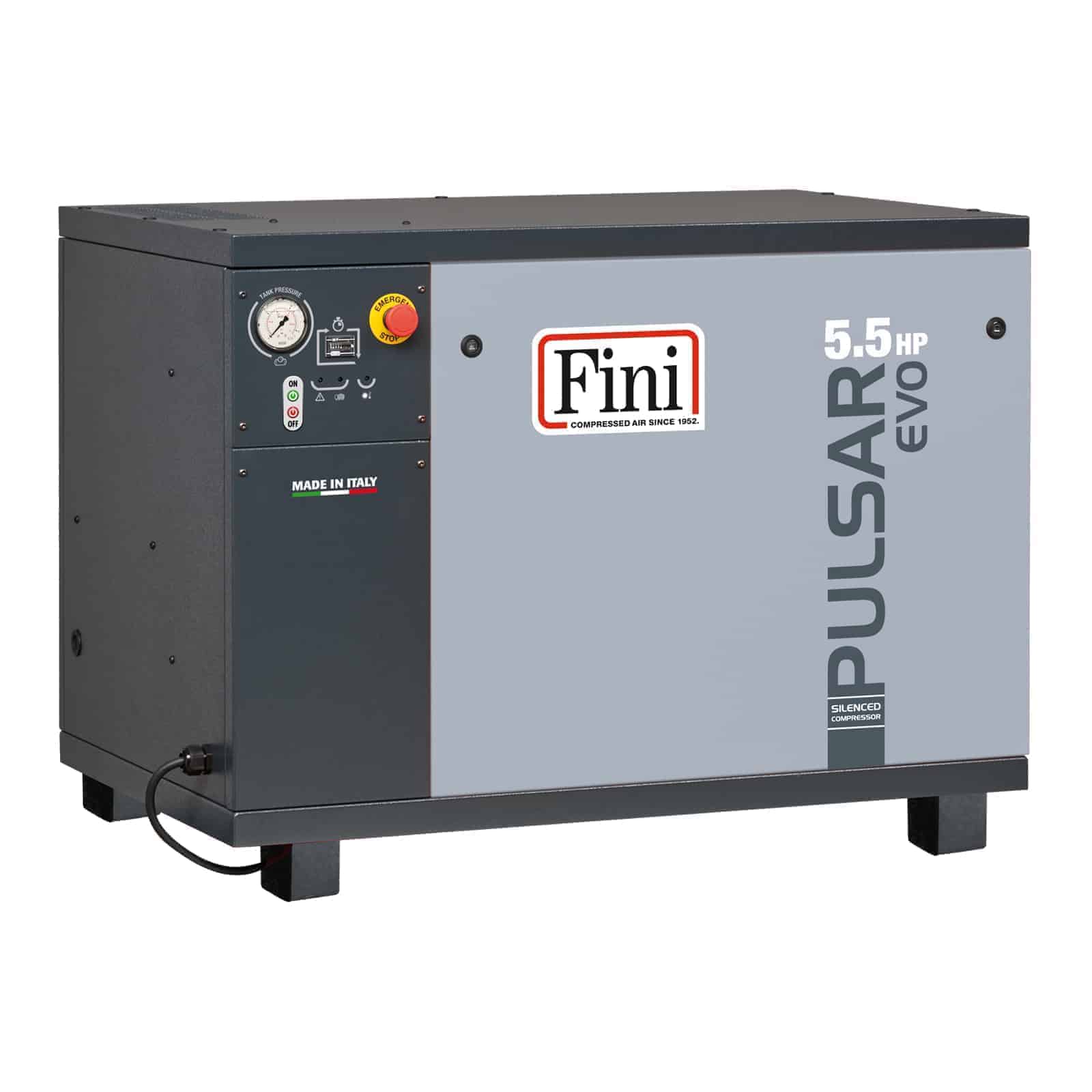 Pulsar Evo BK119-5,5-SD Professional silent two-stage belt driven compressor.