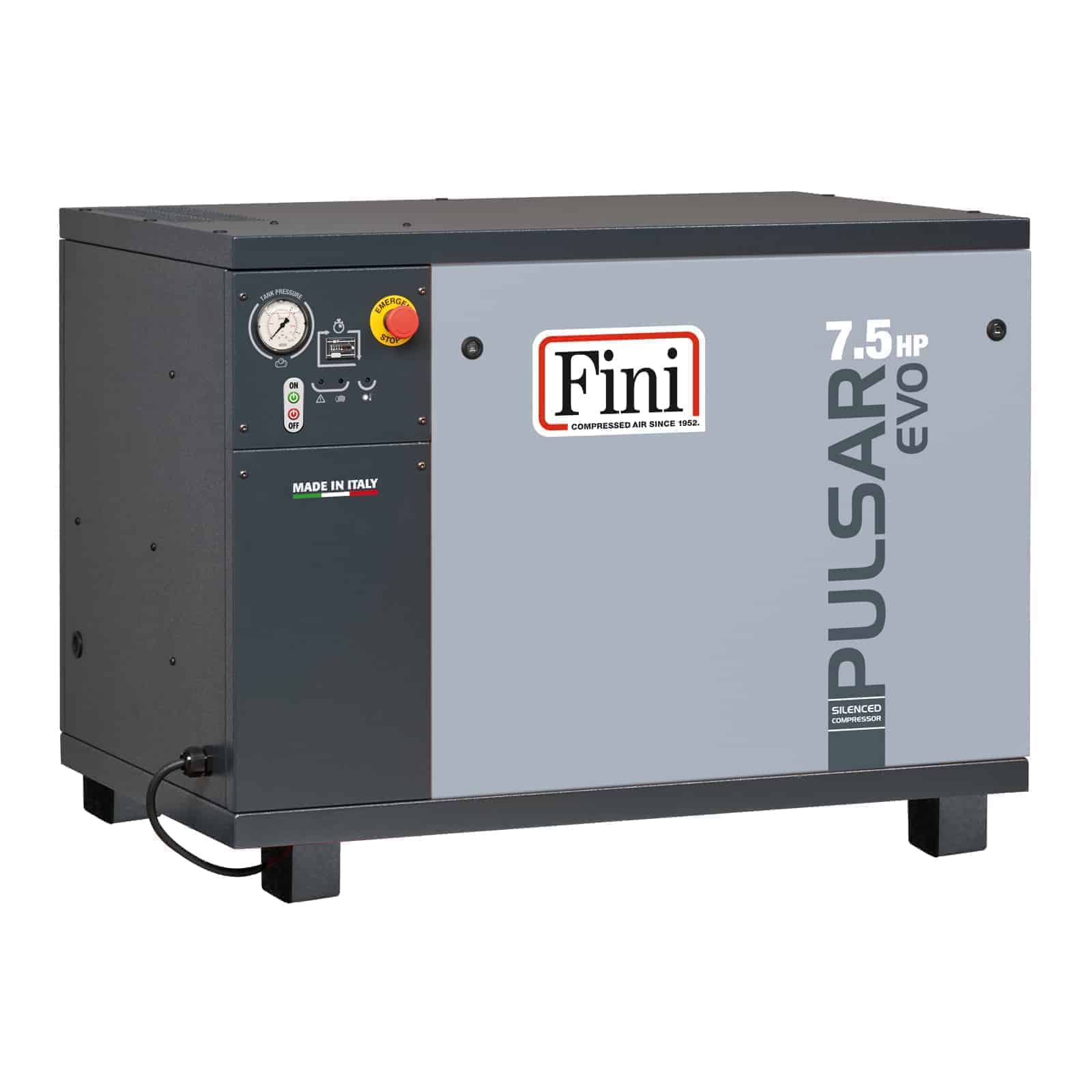 PULSAR EVO BK119-7,5-SD AP Compressore silenziato professionale a cinghia bistadio ad alta pressione.