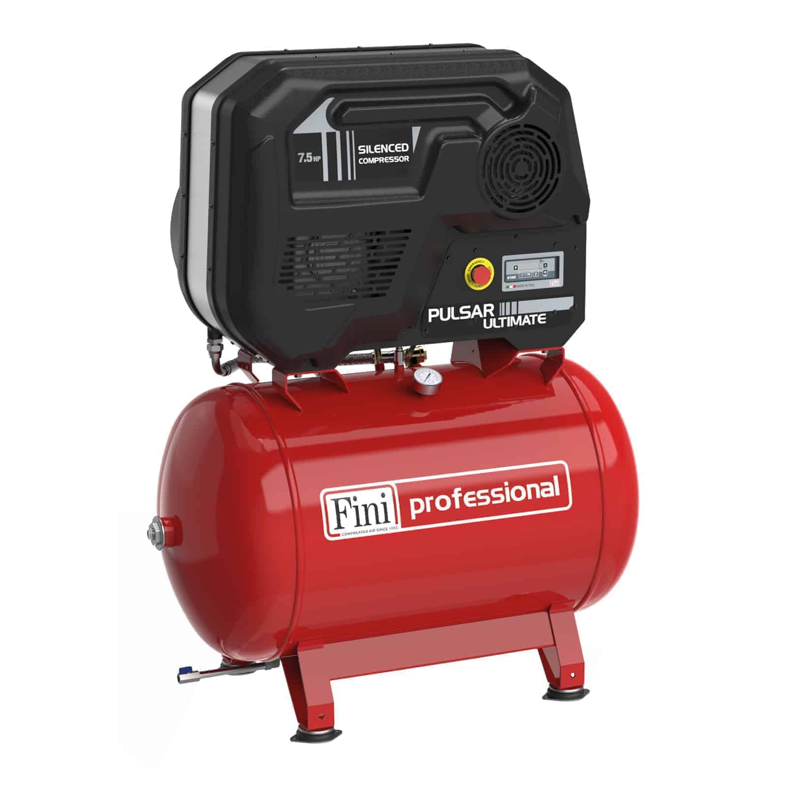 PULSAR ULTIMATE K30-270-7,5 SD Compressore silenziato professionale a cinghia bistadio con nuovo design innovativo.