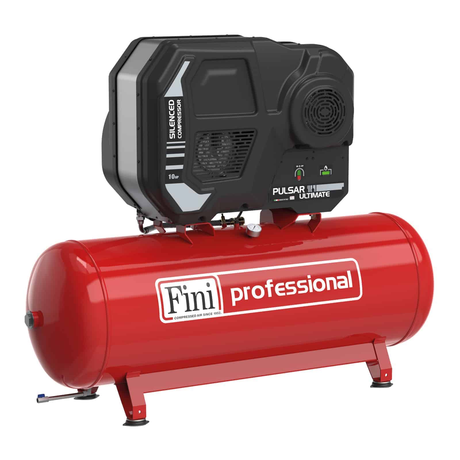 PULSAR ULTIMATE K50-500-10 TA Professional silent two-stage belt driven compressor with innovative new design.