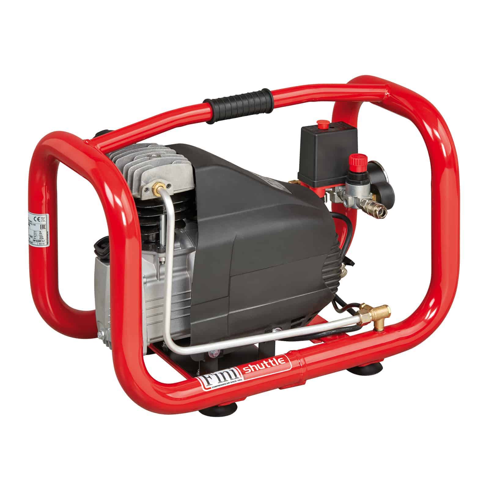 Shuttle 97/15 Compressore coassiale lubrificato, ideale per essere trasportato e utilizzato ovunque necessiti.