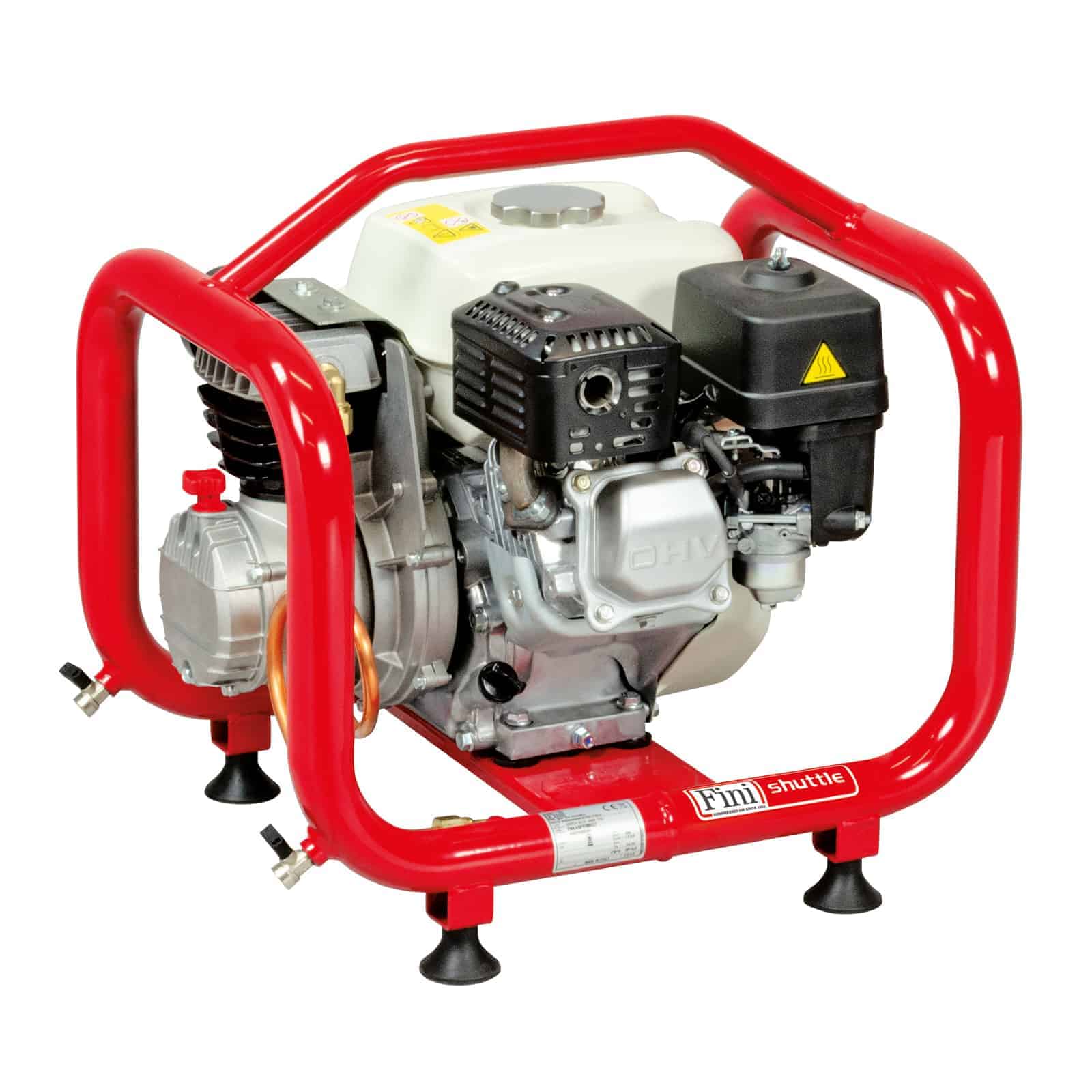 Shuttle MK236 Honda Motocompressore professionale a benzina con motore Honda, per ambienti di lavoro senza elettricità.