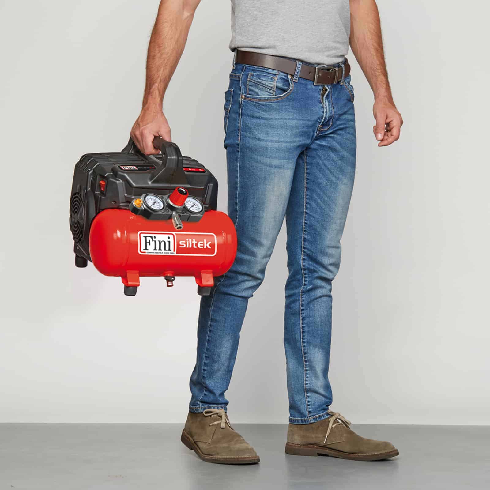 Siltek S/6 Compressore oilless silenzioso, adatto per hobbisti e professionisti. dettaglio