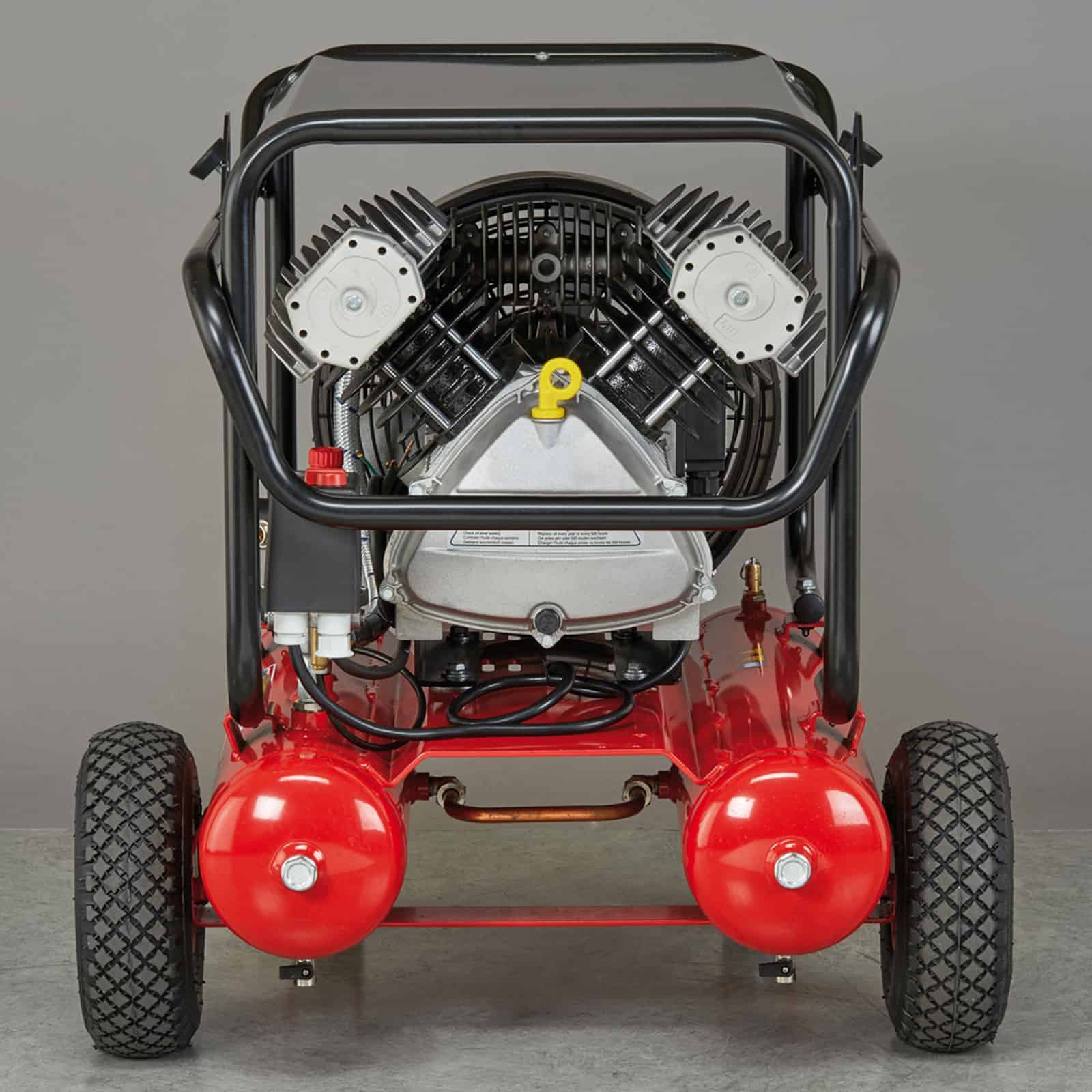 Warrior 592 Buildair Lubricated coaxial compressor with a silent and reliable 4-pole V-pumping unit, ideal for construction. dettaglio